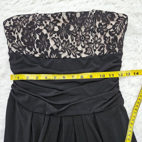 Scott McClintock Women's Vintage Floral Lace Chest Strapless Formal Dress Size 8 - Picture 9 of 10